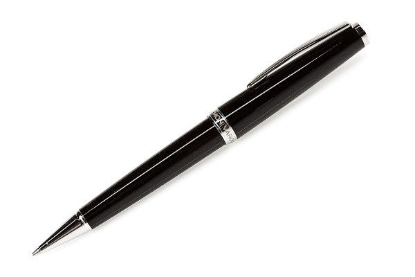 Drehbleistift PALLADIUM schwarz inkl. Stecketui aus Leder
